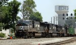 NS 2597 leads train 213 southbound